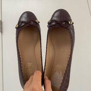 Brown Leather Ballet Flats